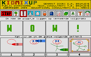 Kidmixup atari screenshot